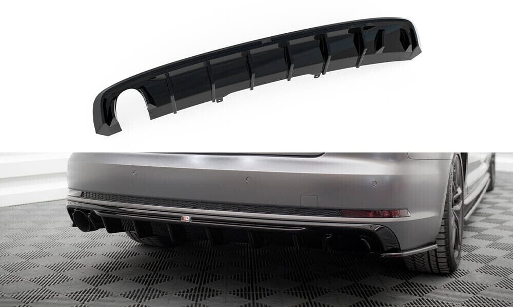 Audi A4 B9 S-Line Avant Heck Diffusor O- Maxton Design